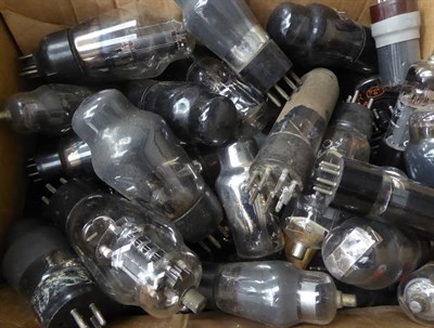 Lot 3089 - A Good Quantity Of Larger Radio Valves: some metalized, some octals, makers including, Osram,...