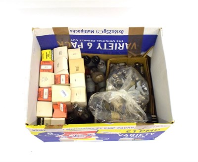 Lot 3103 - A Small Quantity Of Radio Valves: including a type 29D CRT with 3-inch screen, lots of smaller...