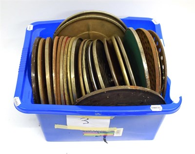 Lot 3127 - Twenty-Three 12-Inch Gramophone Turntables, some with plating and velvet retained, some surface...