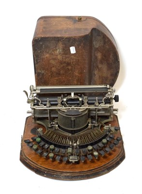 Lot 3137 - Hammond Typewriter with plaques to base 'English Branch of the Hammond Typewriter Co' and 'Made...