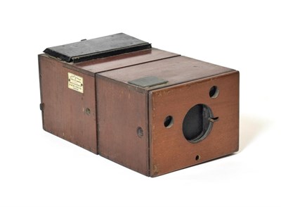 Lot 3185 - W W Rough & Co. (London) Eureka Detective Camera mahogany case with ivorine maker's plaque to side