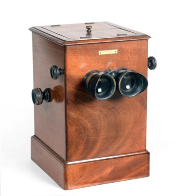 Lot 3196 - Negretti & Zambra Tabletop Stereoscopic Viewer with revolving multicard mechanism holding 20...