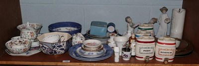 Lot 24 - Various pottery and porcelain including Wade spirit barrels; Minton Haddon Hall tablewares; Nao...