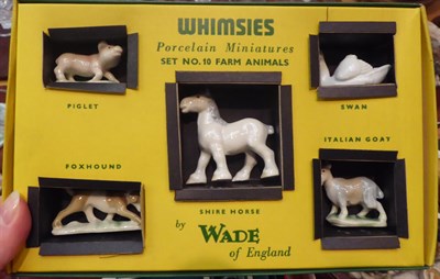 Lot 37 - A collection of Wade Whimsies boxed sets comprising two number one's, two to six inclusive and...