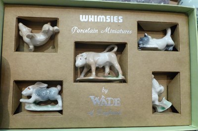Lot 37 - A collection of Wade Whimsies boxed sets comprising two number one's, two to six inclusive and...
