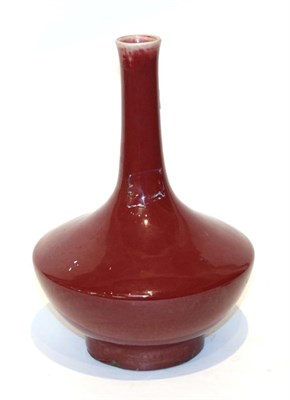 Lot 43 - A Chinese sang de boeuf bottle vase