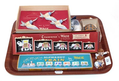 Lot 62 - A boxed Wade Alphabet train; with six other boxed sets etc (qty)