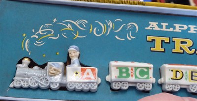 Lot 62 - A boxed Wade Alphabet train; with six other boxed sets etc (qty)