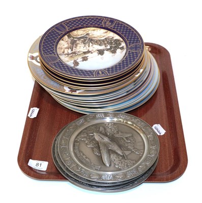 Lot 81 - A collection of Spode 'Battle of Britain' commemorative plates; together with Copeland...