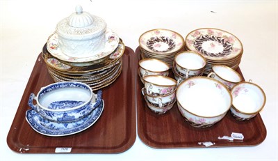 Lot 106 - A collection of late 19th/early 20th century ceramics to include tea sets by Crescent & Sons; a...