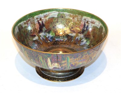 Lot 138 - A Wedgwood Fairyland lustre bowl ''Poplar tree pattern'' (a.f.)