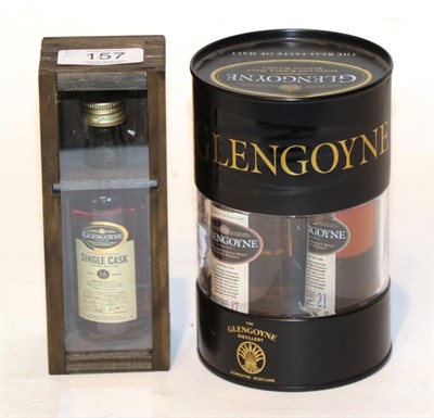 Lot 157 - Glengoyne 10yo/17yo/21yo 5cl miniature set with Glengoyne Distilled 1990 56.6% 5cl bottle (four 5cl