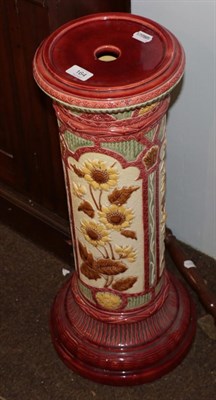 Lot 164 - A Burmantofts pottery jardiniere stand