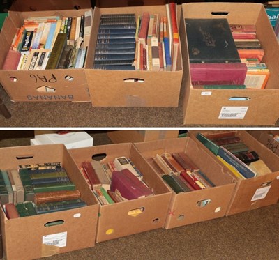 Lot 197 - Seven boxes of books including geological reference, novels, etc