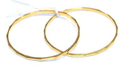 Lot 366 - Two bangles, indistinctly marked