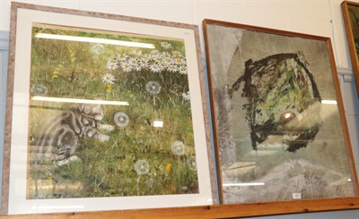 Lot 433 - Ed Whiteman (1939) American, ''Pond Approaching Spring'' signed and dated 1960, mixed media;...