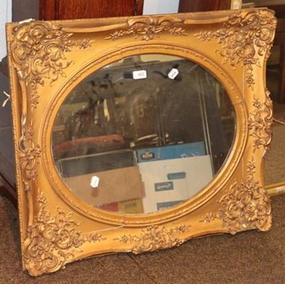 Lot 453 - A gilt framed mirror (a.f.)