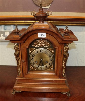 Lot 464 - A ting-tang quarter striking table clock