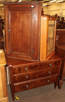 Lot 486 - An early 20th century chest of drawers, with two short drawers over three long drawers;...