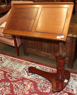 Lot 542 - A late 19th/early 20th century mahogany adjustable reading table by John Carter, London