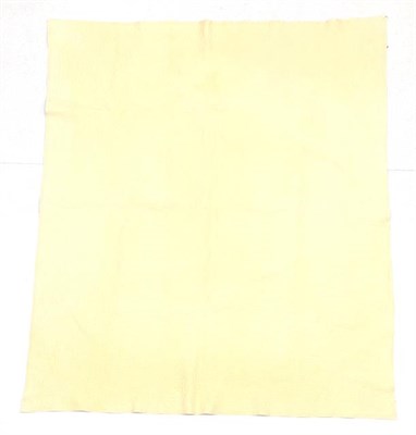 Lot 2004 - An Early 20th Century Wholecloth Quilt, with primrose yellow cotton on one side and pale mint...