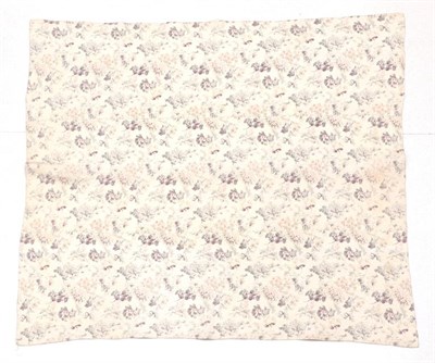 Lot 2007 - An Early 20th Century Large Reversible Cotton Quilt, with a dark cream wholecloth with floral...