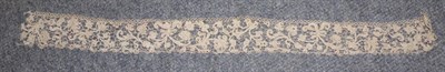 Lot 2034 - A 19th Century Venetian Gros Point Lace Trim, 70cm by 5.5cm; Another Similar Large Collar, of...