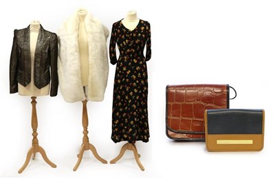 Lot 2095 - Six Items of Circa 1970's and Later Ladies' Costume and Accessories, comprising Saint Laurent...