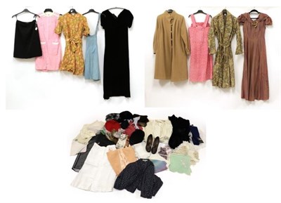 Lot 2104 - Assorted 20th Century Costume and Accessories, including a circa 1930's shot silk evening dress...