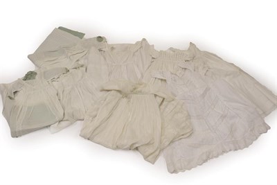 Lot 2126 - Assorted Late 19th Century Christening Gowns, including a gown with Ayrshire embroidery in...