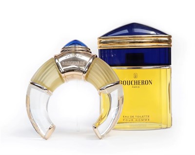 Lot 2161 - Two Boucheron Large Advertising Display Dummy Factices, the first example with blue and gold...