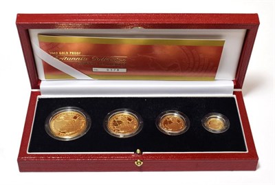 Lot 120 - Elizabeth II Gold Proof 4 Coin Britannia Collection 2002 One Ounce, Half Ounce, Quarter Ounce...