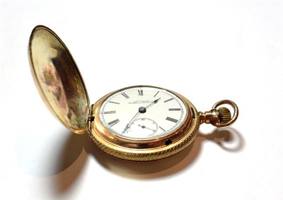 Lot 45 - A gold plated full hunter pocket watch, signed Waltham Watch Co, circa 1900, movement signed...
