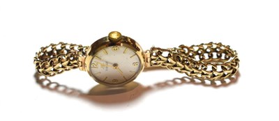 Lot 53 - A ladies 9 carat gold Tissot wristwatch, with a Tissot box
