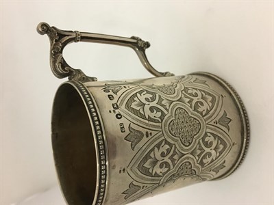 Lot 234 - Two Victorian silver christening mugs, one by John Kilpatrick, London 1876, the other by George...