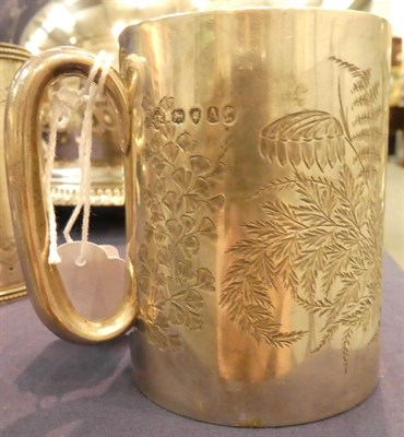 Lot 234 - Two Victorian silver christening mugs, one by John Kilpatrick, London 1876, the other by George...