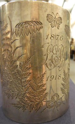 Lot 234 - Two Victorian silver christening mugs, one by John Kilpatrick, London 1876, the other by George...
