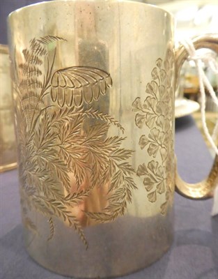 Lot 234 - Two Victorian silver christening mugs, one by John Kilpatrick, London 1876, the other by George...