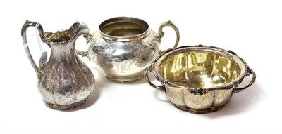 Lot 237 - Three items of Victorian silver, including a butter-dish, by Stephen Smith and William...