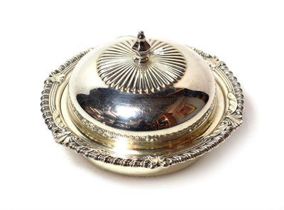 Lot 241 - An Elizabeth II silver butter-dish, cover and liner, by C. J. Vander, Sheffield, 1966, circular and