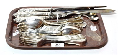 Lot 251 - A Victorian and later silver table-service, various makers and dates, Queen's Pattern, comprising