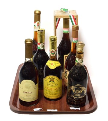 Lot 309 - Tokaji Hungarian wine including Aszu 1983 (2), 1993 (1), Oromuis 1972 (1), Aszu 1988 (1), 1983...