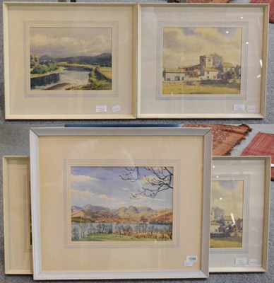 Lot 1088 - Henry W Bracken ''April, Lake Windermere'' signed watercolour; together with two others by the same