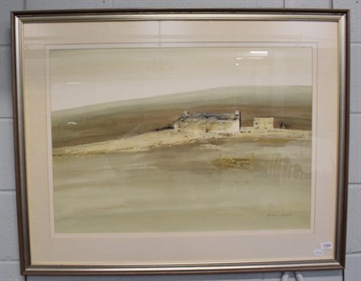 Lot 1099 - Colin Kent (b.1934) ''Northern farmhouse'', signed, watercolour, 56cm by 78.5cm