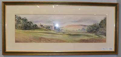 Lot 1100 - Brian Irving (20th century) Bolton Abbey, watercolour, original; together with a folding pine...