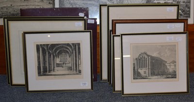 Lot 1101 - Thirteen various 19th century and later hand coloured and black and white book plates from a volume