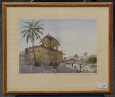 Lot 1119 - Indian school (20th century) Jal Mahal nr. Jaipur, Rajasthan, 1975, watercolour, 24cm by 34.5cm