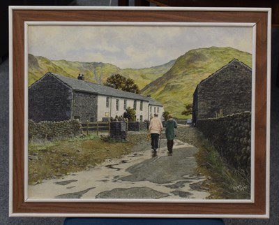 Lot 1121 - William Bird (20th century), Borrowdale, signed and dated, oil on board, 42.5cm by 55cm