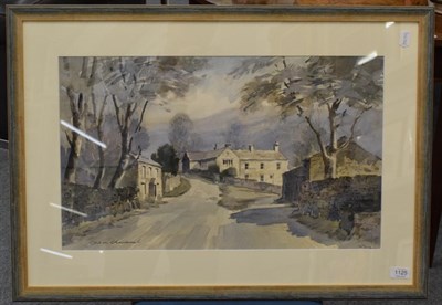 Lot 1125 - Sam Chadwick (1902-1992), Yorkshire landscape, signed, watercolour, 37.5cm by 62cm