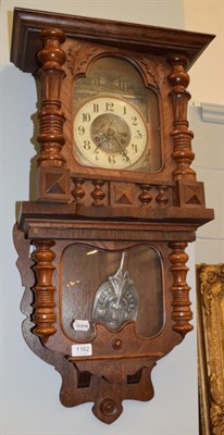 Lot 1162 - ~ An Art Nouveau striking wall clock